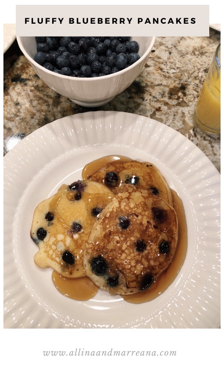 Fluffy Blueberry Pancakes